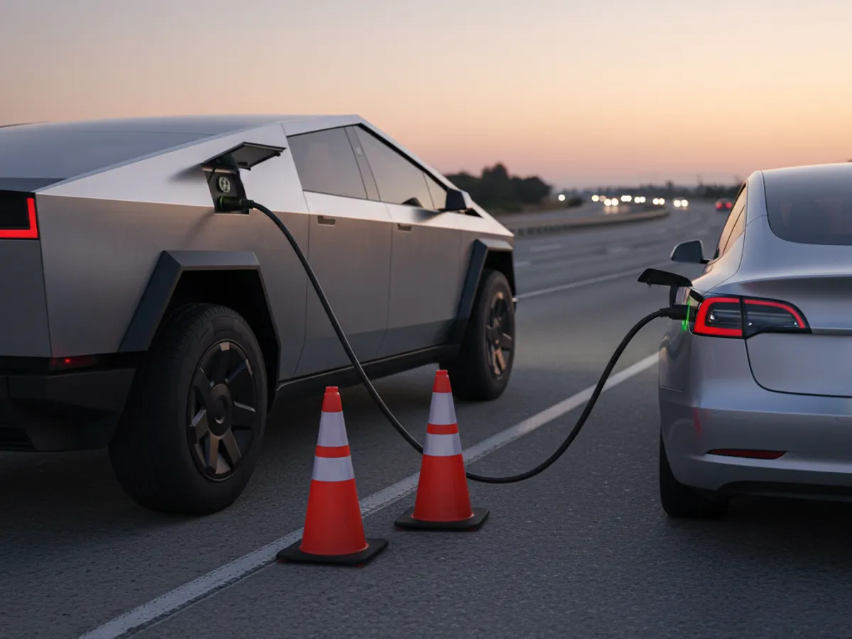 EV Roadside detail work by a local operator in Orange County